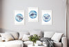 Humpback Whale Watercolour Art Print No 3 - Artista Style