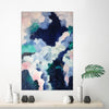 Imaginarium No.2 Blue Turquoise Pink Semi Abstract Painting 60 x 90 cms - Artista Style