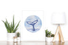 Whale Tail Watercolour painting Art Print No 2 PRINT SALE - Artista Style